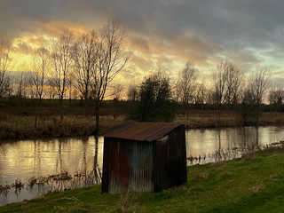 Old shed by the river