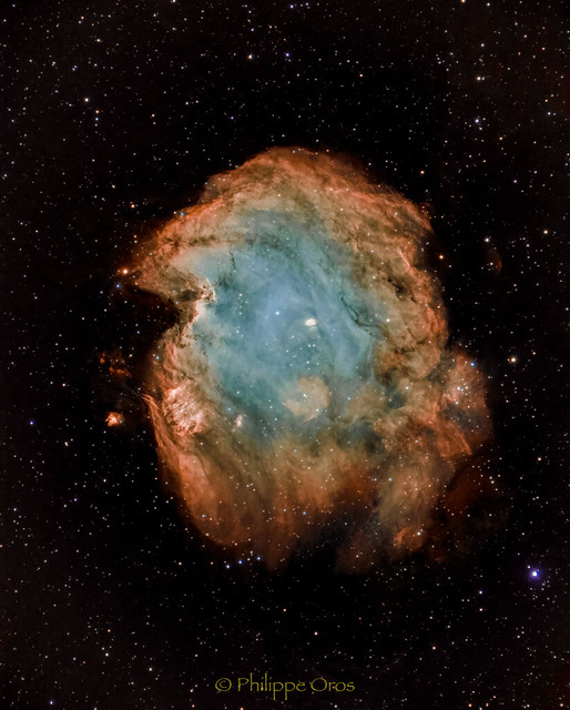 Nébuleuse de la Tête de Singe - NGC2174 palette HST
