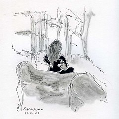 Jeune fille en forêt / In the forest