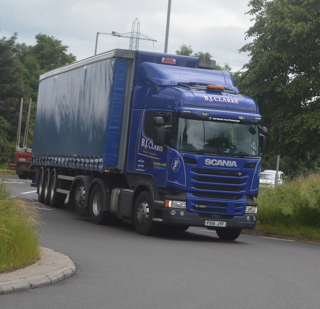 B J Clarke PX16 JYF Driving Along the A5 At Oswestry (Ex A W Jenkinson)