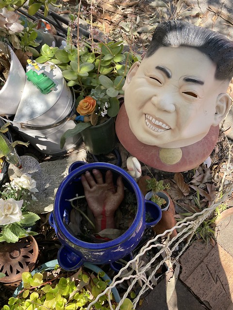 Kim in garden