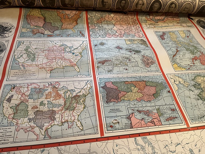 Geographical Publishing Maps from 1911 - USA (with Presidents)