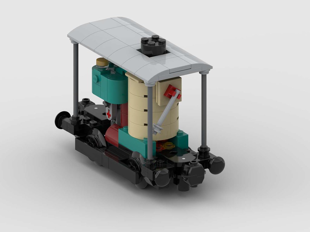 small steam loco with a standing boiler