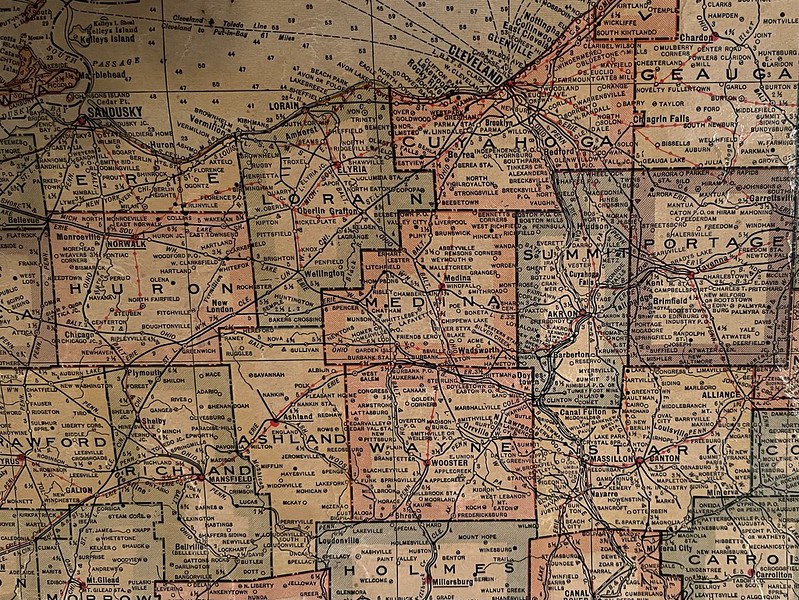 Geographical Publishing Maps from 1911 - Ohio