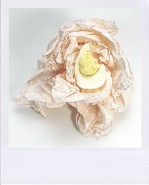 Egg in Tissue Paper Nest