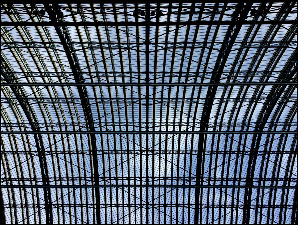 Roof ironwork, St. Pancras railway station, London