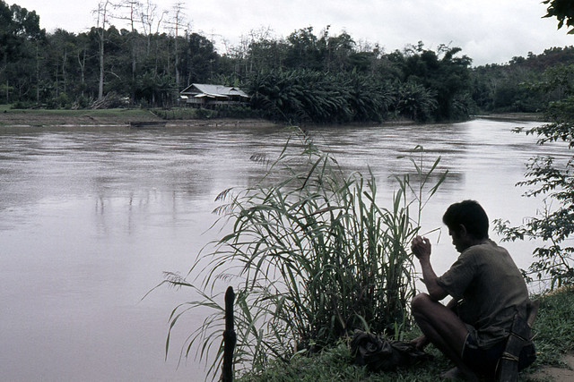 MY Kota Kinabalu area flooded river - 1965 (W65-A24-01)