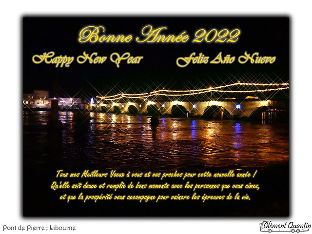 BONNE ANNÉE / Happy New Year / Feliz Año Nuevo -- 2022