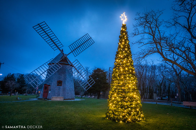 Eastham Windmill and Christmas Tree