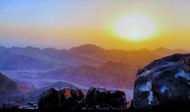 Sonnenaufgang auf Moses Berg