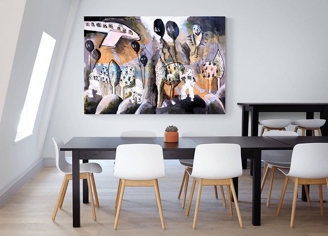 ציירים ישראליים רישומים שחור לבן עיצוב דירה חדר סלון בצבע שחור לבן רפי פרץ צייר