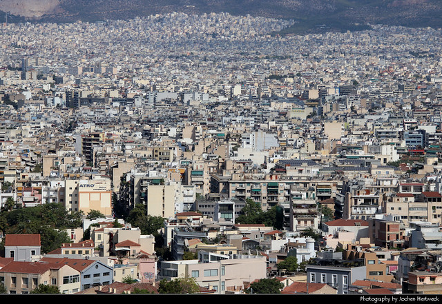 Urban density, Athens, Greece