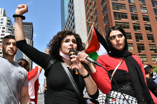 Pro-Palestinian rally at Israeli Consulate NYC DSC_7338