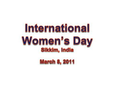 India-2011-03-08-International Women's Day Observed in Sikkim