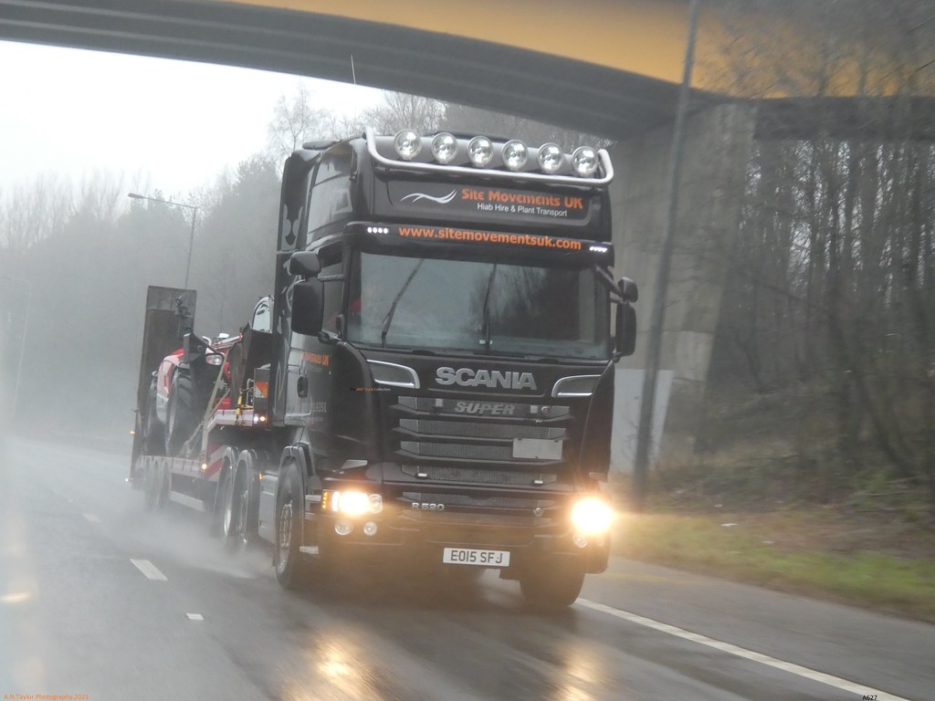 Scania Streamline Topline V8 R520 EO15 SFJ 2015 Site Movements UK A627
