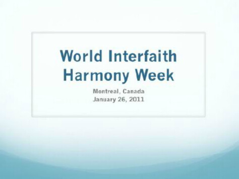 Canada-2011-01-26-Interfaith Harmony Week in Montreal