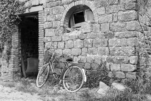 THE FARMER'S BIKE AND HIS DECAYED HOUSE