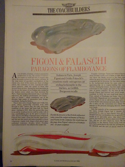 Figoni & Falaschi uit Classic and Sportscar january 1988