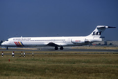 Scandinavian MD-81 SE-DIY LHR 12/08/1995