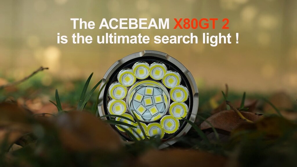 【錸特光電】ACEBEAM X80GT 2  34000流明 高亮泛光 XHP50.3 LED 搜索 手電筒 補光燈 探照燈 18650