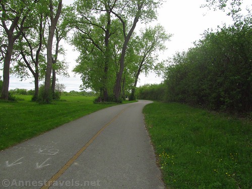 The Erie Canal Path near Meridian Center Park, Rochester, New York
