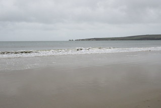 Breaking waves, Studland A good day for walking but not much else! Dorset : nuff-studland 
