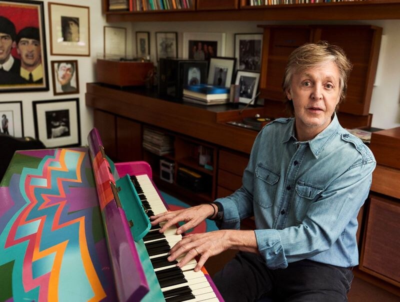 Paul McCartney at the piano