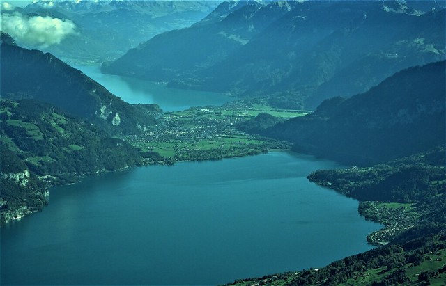 Vistes des del Niesen (Llac de Thun, Interlaken  i Llac de Brienz)