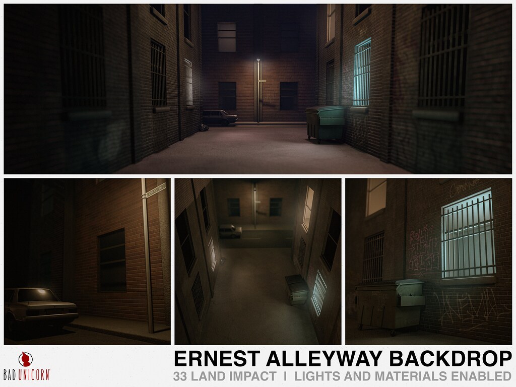 NEW! Ernest Alleyway Backdrop @ TMD