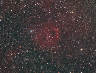Sh2-173 (Phantom of the Opera Nebula) in Ha RGB - 5 Jan 2022 | by geoflewis