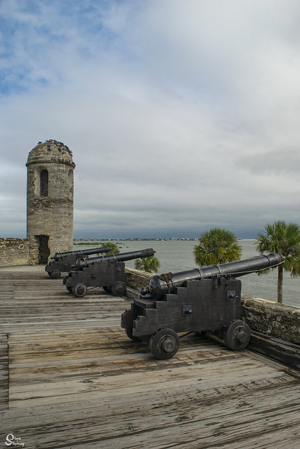DSC_8363 ~ Cannons & High Watch Tower, Castillo de San Marcos