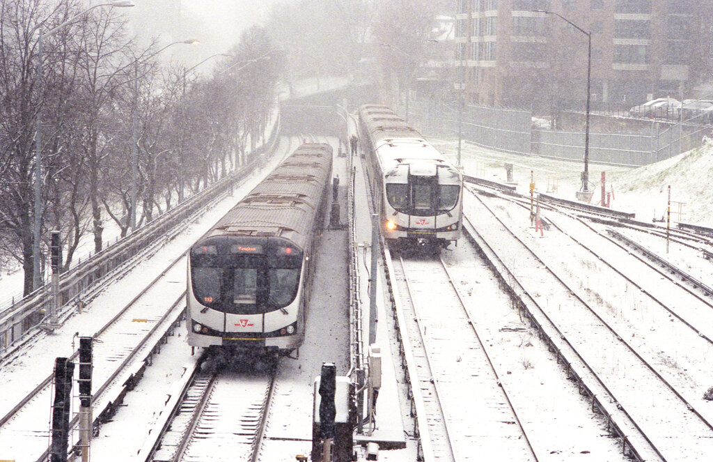 Southbound Line One Subway and Stored Train the Snow 2 tif