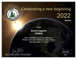 KG5EIU POTA New Years Hunter 2022 | by David Cappello (KG5EIU)