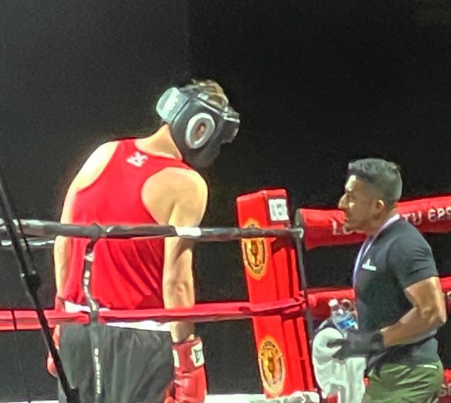 Cody Sanders in a boxing ring