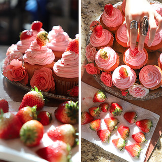 strawberry-cupcakes-hand-shot | by secret agent josephine