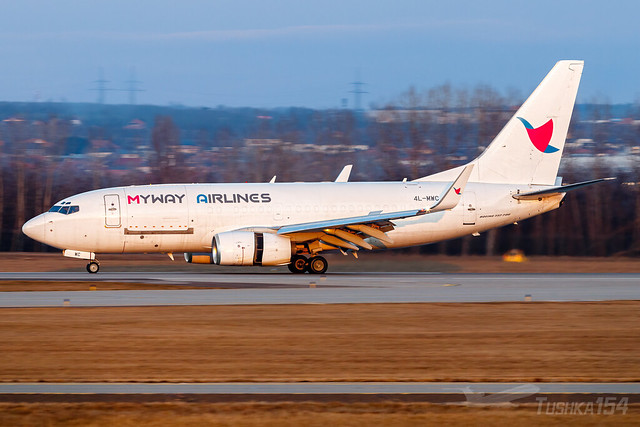 4L-MWC | MyWay Airlines | Boeing 737-75C(BDSF) | BUD/LHBP