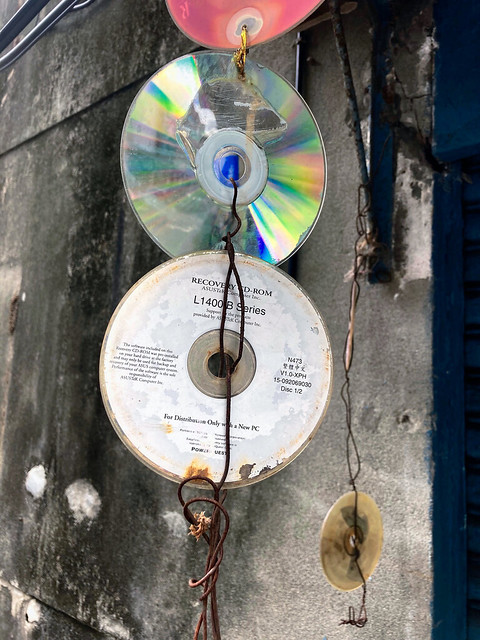 CD-ROMs Upcycled into Windchimes in Taiwan