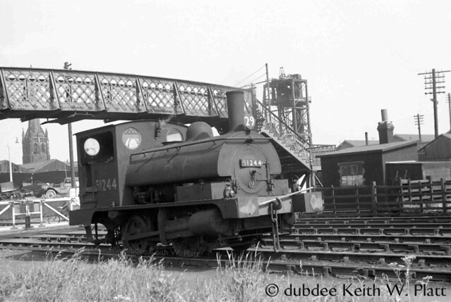 50s steam 1st June 1957  0-4-0ST 51244 in Goole.
