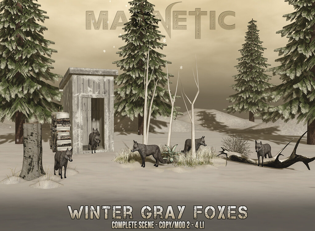 Winter Gray Foxes 75L