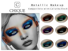 [Chique] Metallic Make Up - 7 Colors - 15 L$