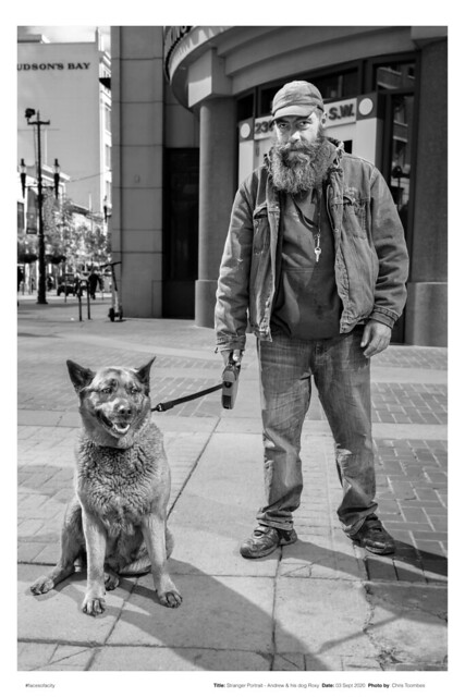 Stranger Portrait - Andrew & his dog Roxy