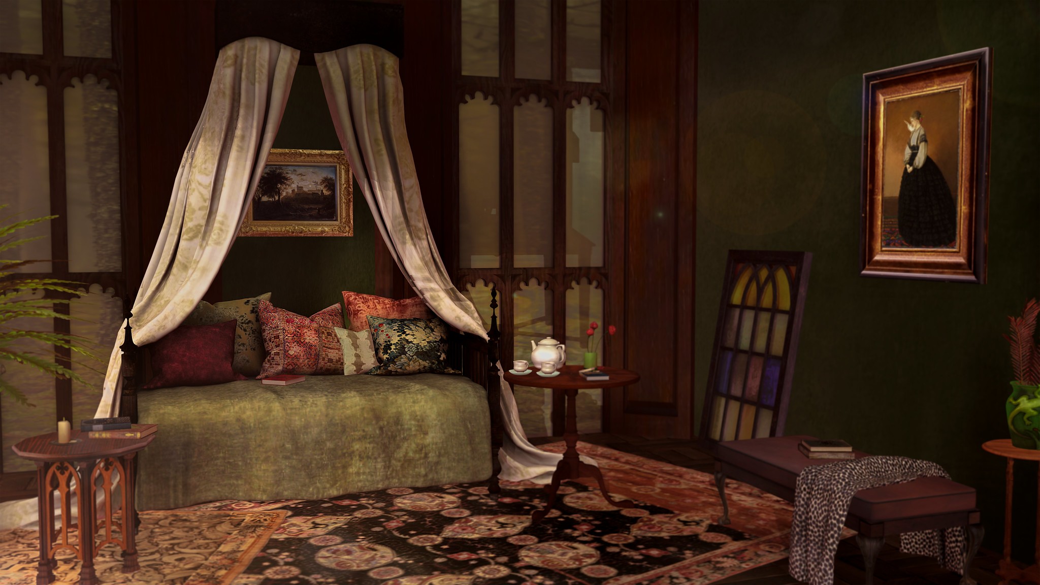 Glamorous Furniture// Gothic Romance Set by Bricolage