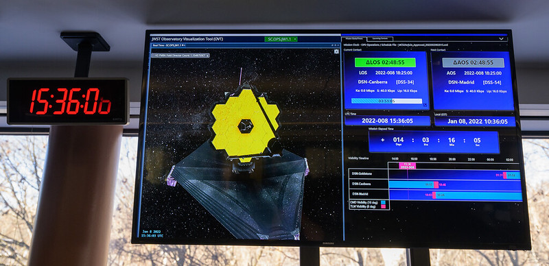 James Webb Space Telescope Second Primary Mirror Deployment (NHQ202201080035)