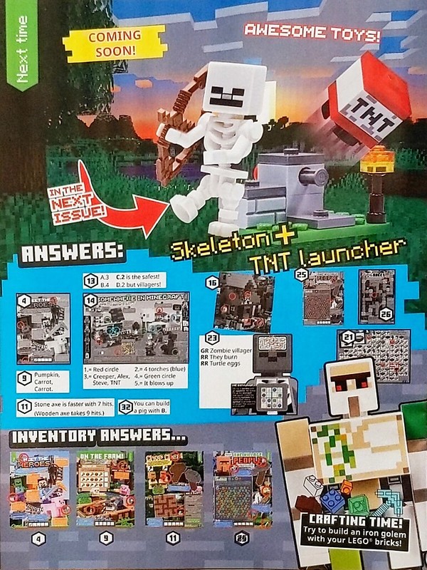 LEGO Minecraft Magazine Next Time