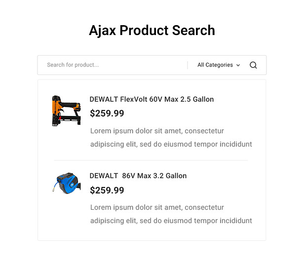 azo-Ajax Product Search
