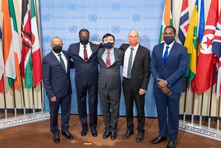 Flag Lowering Ceremony of Outgoing Non-permanent Members of Security Council | by United Nations Photo