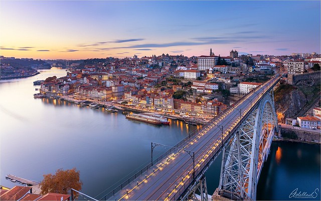 Early blue hour in Porto (explored)