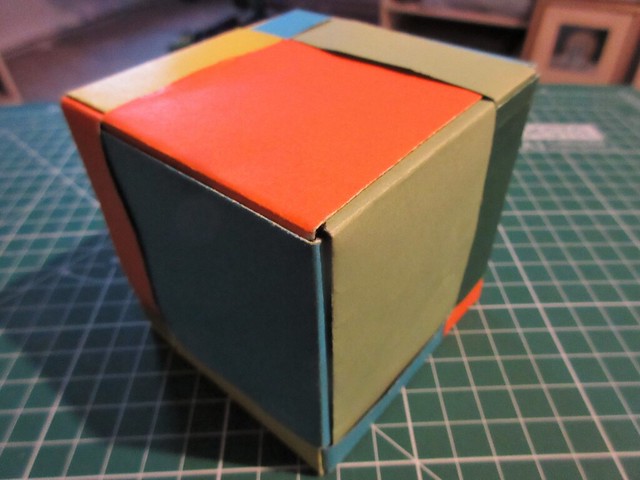 The Saga of the Mondrian Origami Cubes