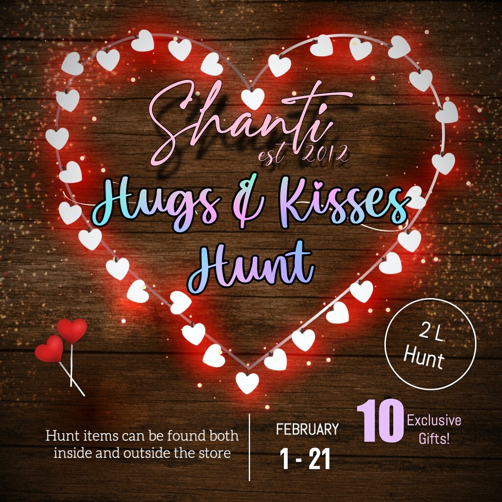 Shanti Hugs Kisses Hunt Sign