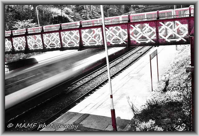 Just passing through - Morley railway station.